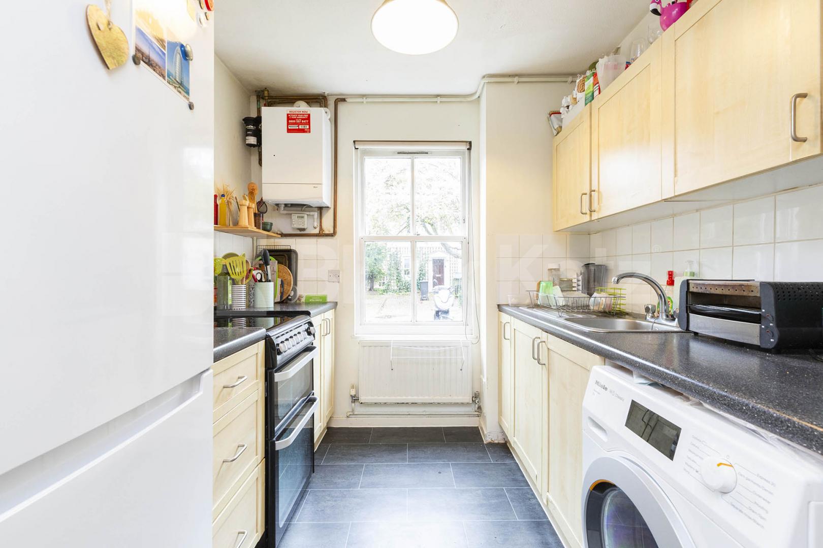 Spacious split level two double bedroom private property Bergholt Mews, Camden